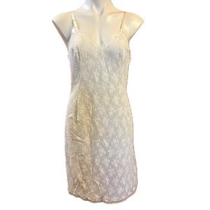 Vintage Vanity Fair lace slip nightgown